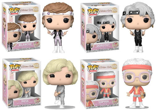 Funko POP TV The Golden Girls 40th Anniversary Set Of 4 Vinyl Figures New