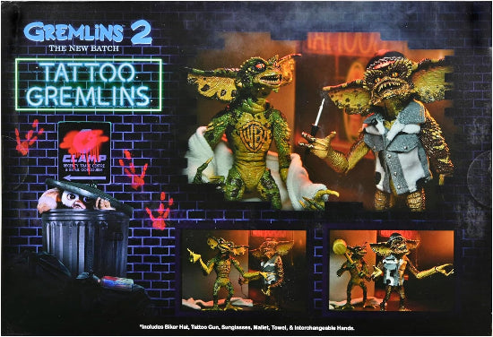 NECA Gremlins 2 Tattoo Gremlins 2 Pack Action Figures Brand New