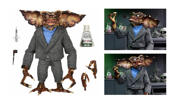 NECA Gremlins 2 Ultimate Brain Action Figure Brand New