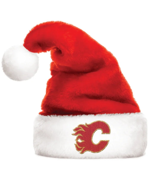 NHL Hockey Calgary Flames Christmas Holiday Hat Brand New