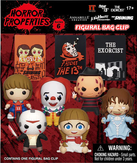 Monogram Horror Series 6 3D Foam Bag Clip Display Box/Case Of 12 New