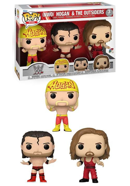 Funko POP WWE Wrestling Hulk Hogan & Outsiders 3 Pack Vinyl Figures
