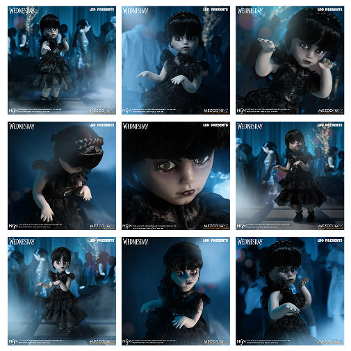 Mezco Living Dead Dolls LDD 10 " Dancing Wednesday Doll Figure Brand New