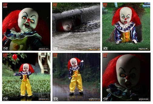 Mezco LDD Living Dead Dolls Stephen King IT 1990 Pennywise Doll Brand New