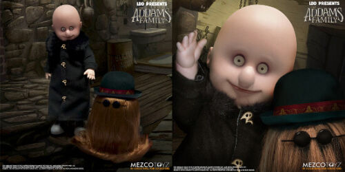 Mezco Living Dead Doll LDD Addams Family Fester & It Action Figure Set Dolls New