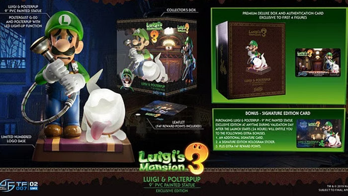 Dark Horse Luigis Mansion Collectors Exclusive Edition PVC Statue New