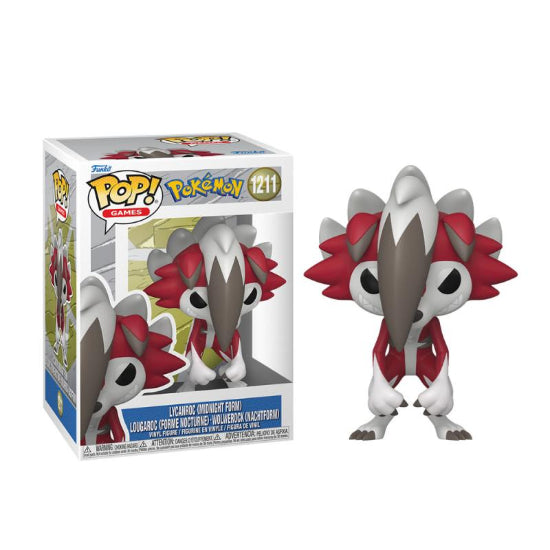 Funko POP Gaming Pokemon Lycanroc Midnight Vinyl Figure New