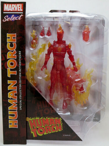 Diamond Select Toys Marvel Select Human Torch Action Figure Brand New