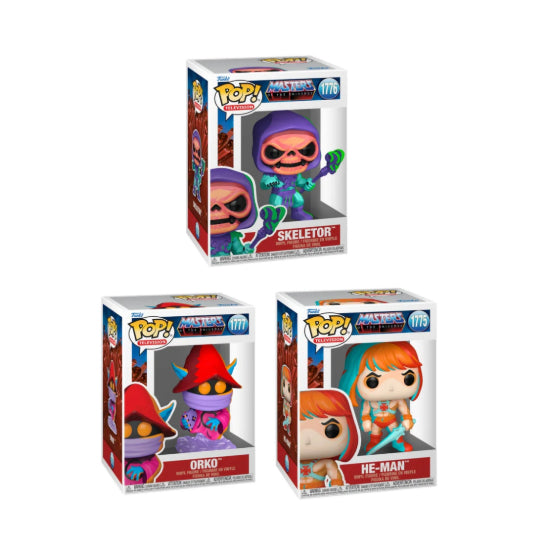 Funko POP TV Masters Of The Universe Set Of 3 Vinyl Figures New