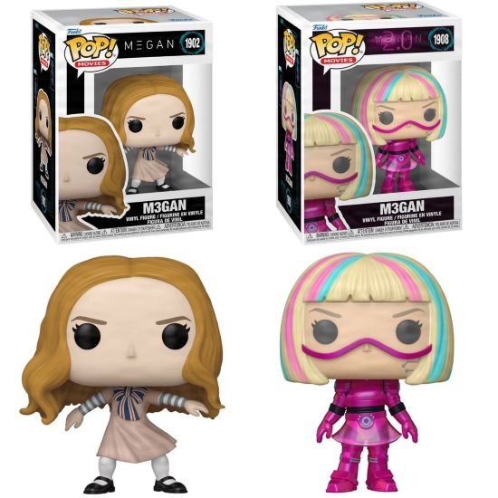 Funko POP Movies Horror M3gan Megan Movie Set Of 2 Vinyl Figures New