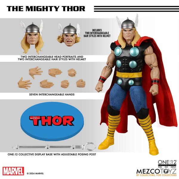 (Pre Order) Mezco Toys The Mighty Thor 1:12 Collective Action Figure New