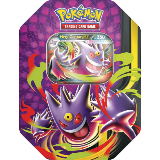 Pokemon TCG Moonlit Tin Mega Gengar Factory Sealed