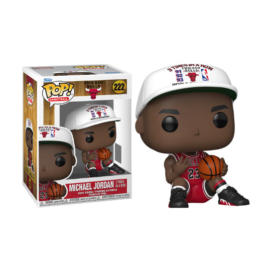 Funko POP Sports NBA Basketball Chicago Bulls Michael Jordan 3 Times In A Row Vinyl Figure New