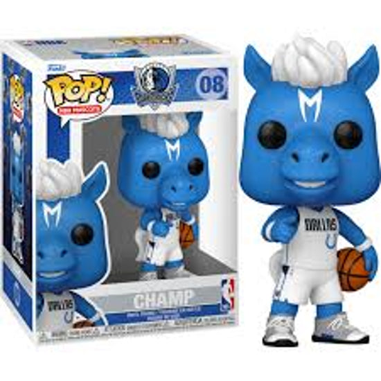Funko POP NBA Basketball Mascots Dallas Mavericks Champ Vinyl Figure New