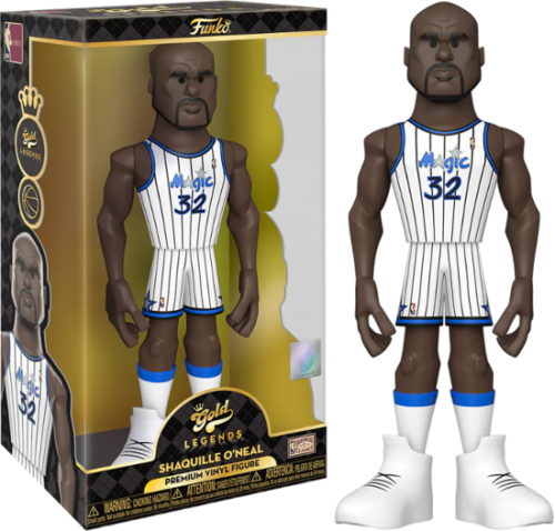 Funko Gold NBA Legends Orlando Magic Shaquille O'neal 12" Action Figure New
