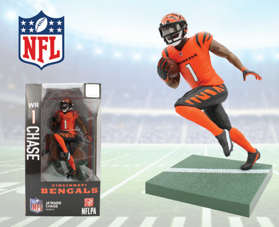 NFL Football Cincinnati Bengals Jamarr Chase Action Figure New