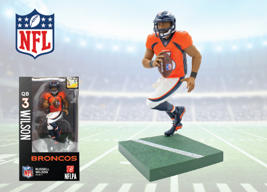 NFL Football Denver Broncos Russell Wilson Action Figure New