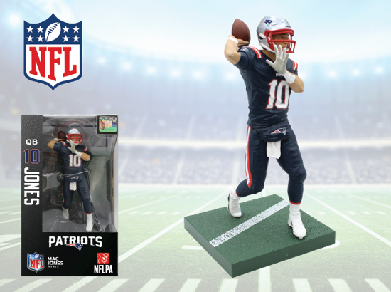 NFL Football New England Patriots Mac Jones Action Figure New