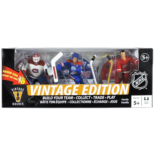 NHL Hockey Wayne Gretzky Gordie Howe Patrick Roy 3 Pack Action Figures Set New