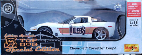 NHL Hockey Edmonton Oilers Diecast 1:18 Scale Corvette Car Brand New