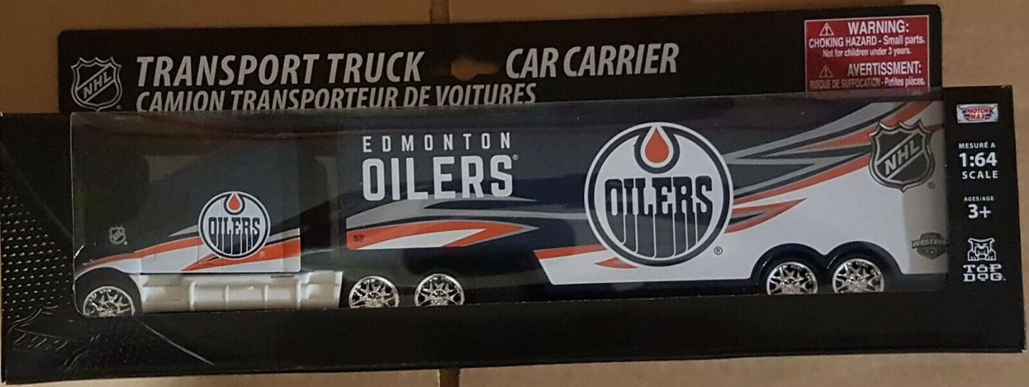 NHL Hockey Edmonton Oilers Diecast 1:64 Scale Transport Truck Brand New