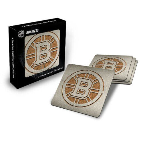 NHL Hockey Boston Bruins Sportula Boasters/Coasters Brand New