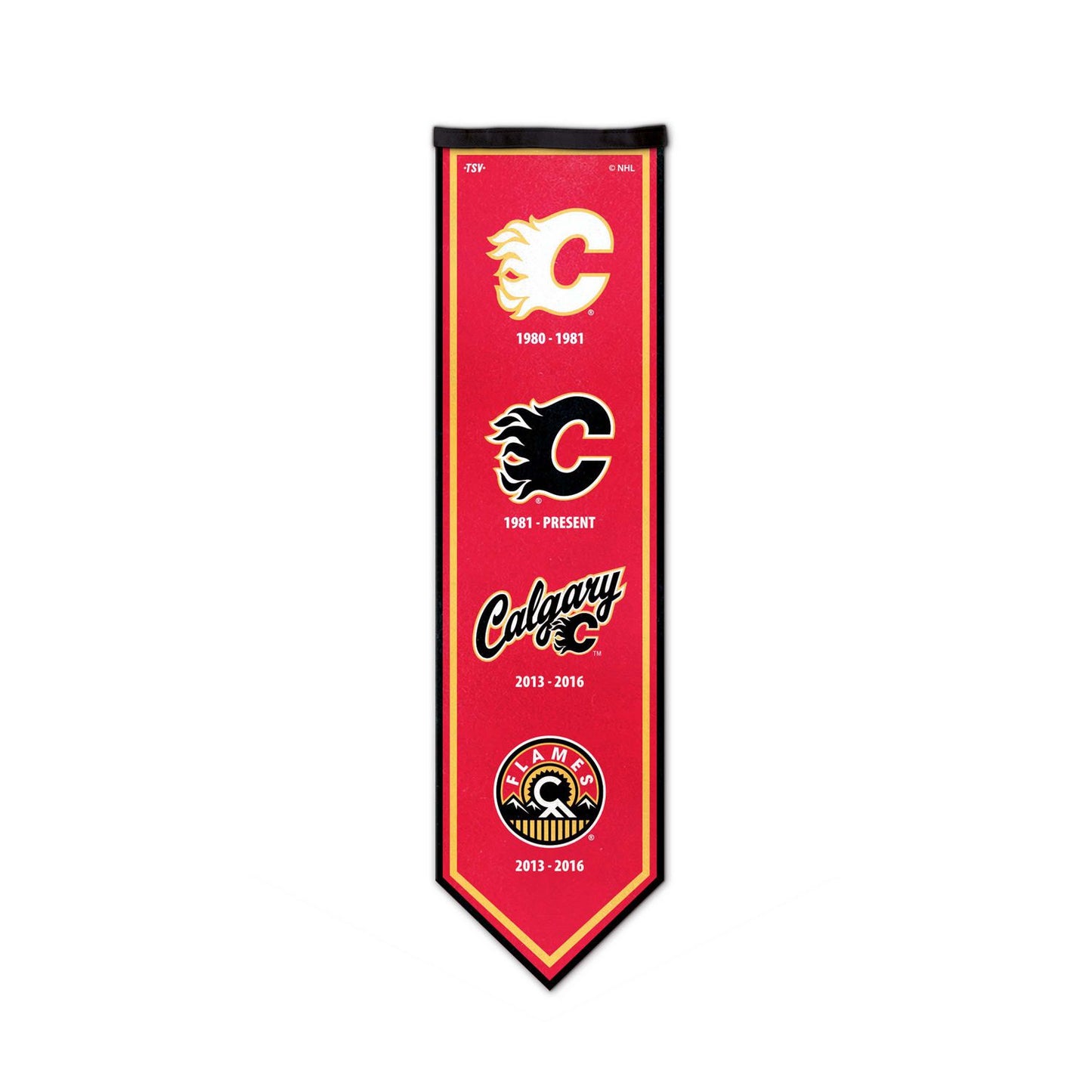NHL Hockey Calgary Flames 8x30 Legacy Felt Banner Brand New