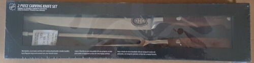 NHL Hockey Montreal Canadiens HABS 2 Piece Carving Knife Fork Set Brand New