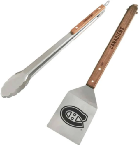 NHL Hockey Montreal Canadiens 3 Piece BBQ Set-Spatula, Grill Tongs & Glove New