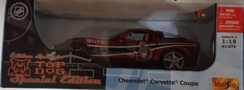 NHL Hockey Ottawa Senators SENS Diecast 1:18 Scale Corvette Car Brand New