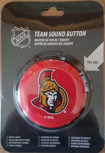 NHL Hockey Ottawa Senators SENS Team Sound Button Brand New