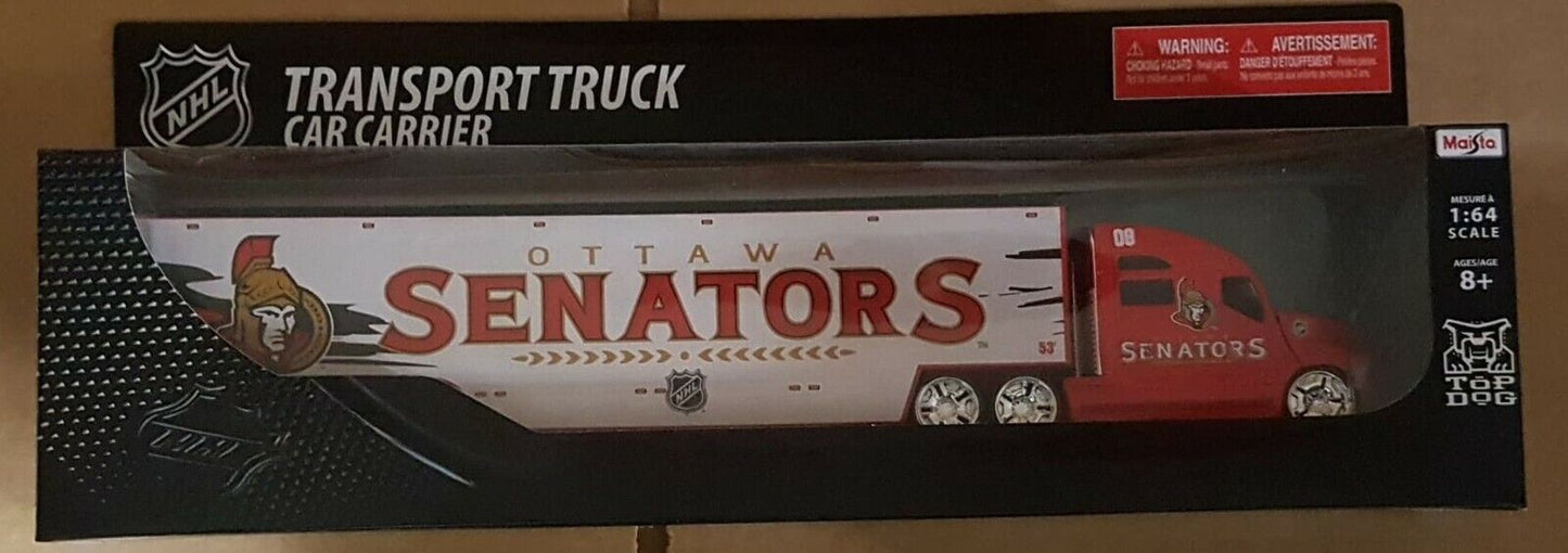 NHL Hockey Ottawa Senators SENS Diecast 1:64 Scale Transport Truck Brand New