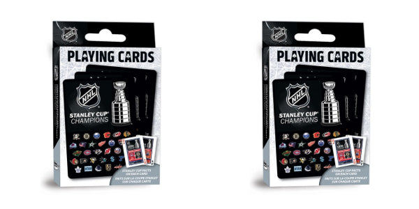 Masterpieces NHL Hockey Stanley Cup Champions Playing Cards Deck Lot Of 2 New