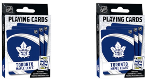 Masterpieces NHL Hockey Toronto Maple Leafs Playing Cards Deck Lot Of 2 New