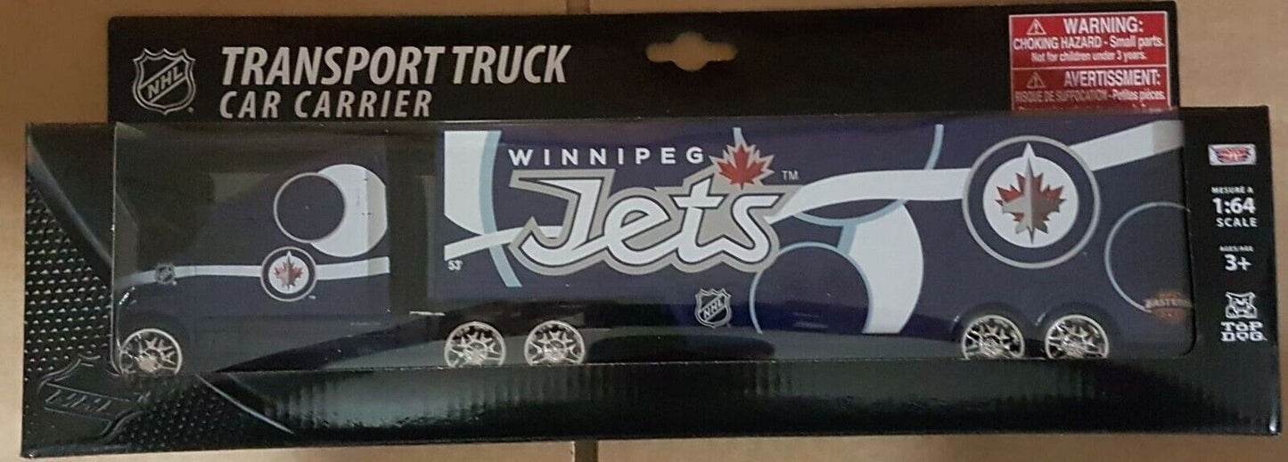 NHL Hockey Winnipeg Jets Diecast 1:64 Scale Transport Truck Brand New