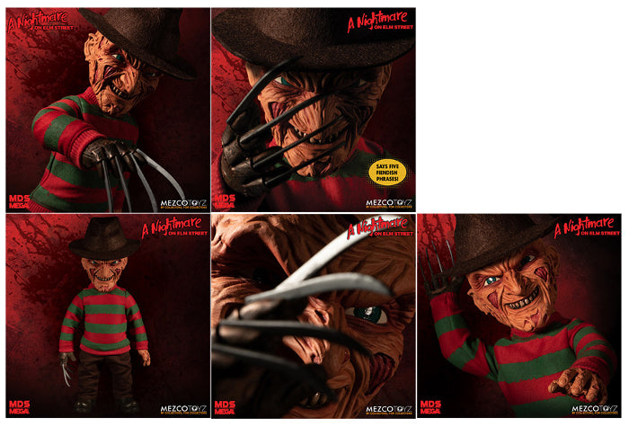Mezco Toys Nightmare On Elm Street 15" Talking Freddy Krueger Figure Doll New