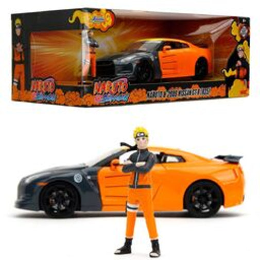 JADA Diecast 1:24 Nissan GTR Car With Naruto Figure New