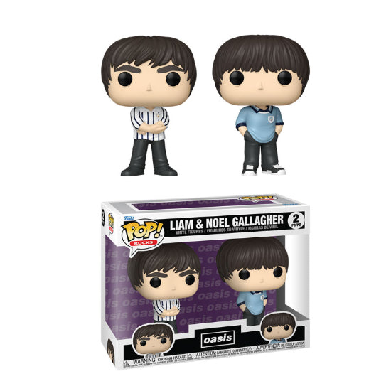 Funko POP Music Oasis Liam And Noel Gallagher 2 Pack Vinyl Figures New