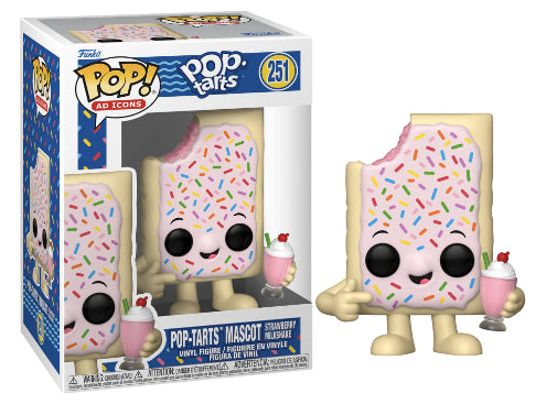 Funko POP Kelloggs Pop Tart Strawberry Milkshake Mascot Vinyl Figure New