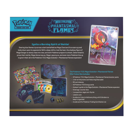 (PRE ORDER) Pokemon TCG Mega Evolution Phantasmal Flames Elite Trainer Box New