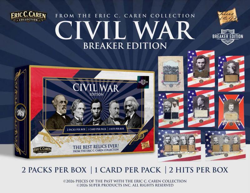 2026 Super Products Pieces Of The Past Carens Civil War Breaker Edition Box New