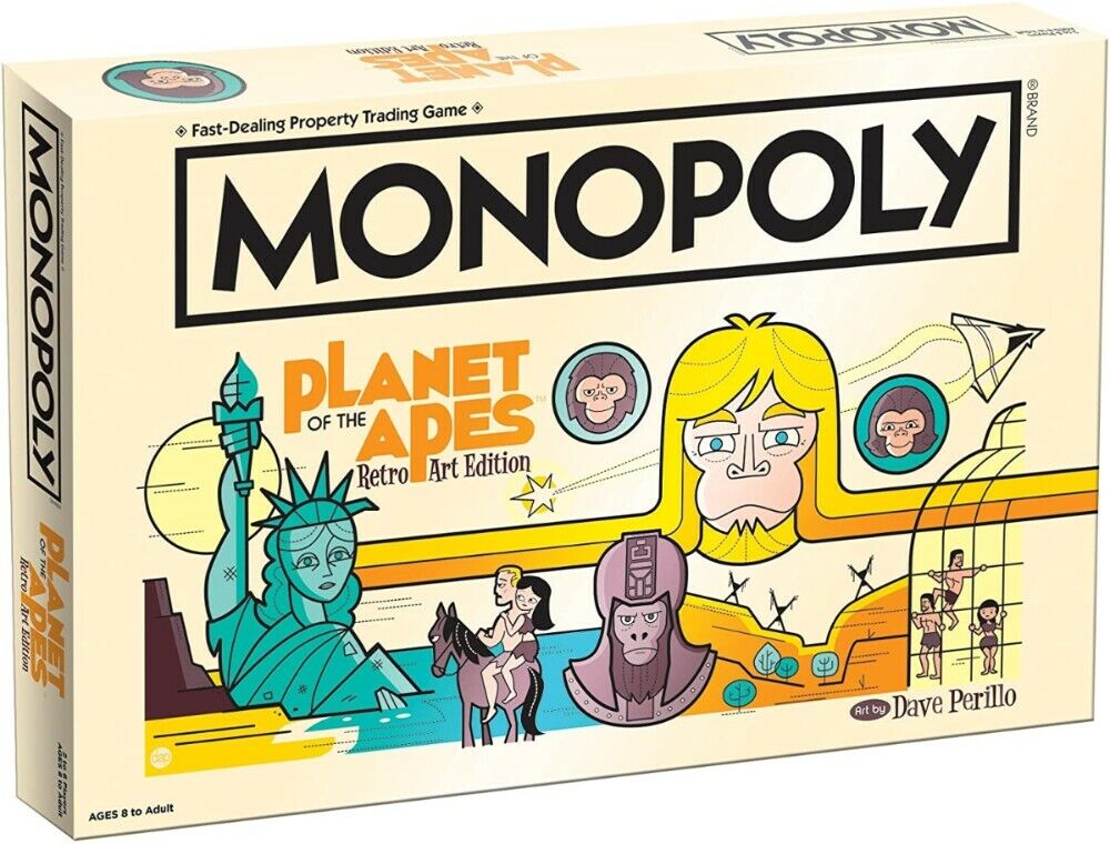 Monopoly Planet Of The Apes Retro Art Edition Board Game Brand New