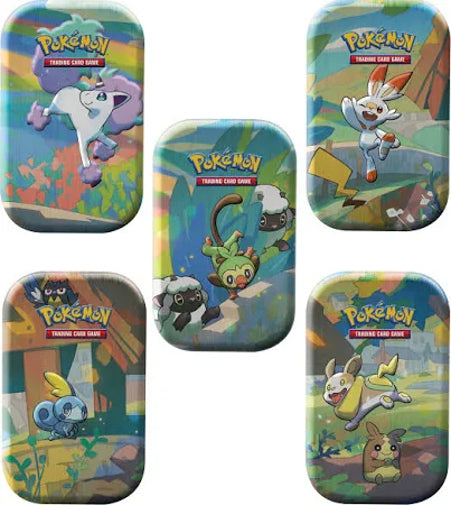 (PRE ORDER) Pokemon TCG Galar Pals Mini Tins Complete Set Of 5 Factory Sealed