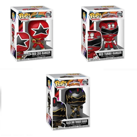Funko POP TV Power Rangers Generations Dino Zeo Turbo Set Of 3 Vinyl Figures New