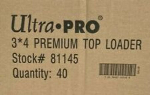 Ultra Pro 3x4 Premium 15 Gauge Toploaders 35pt Card Holders CASE OF 40 Packs New