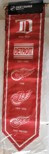 NHL Hockey Detroit Red Wings 8x30 Legacy Felt Banner Brand New