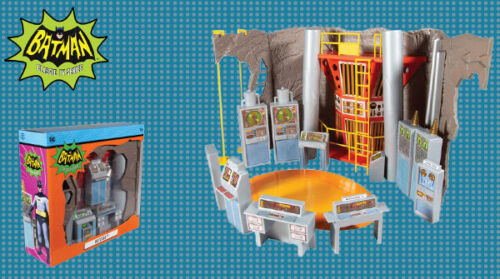 DC Retro Batman 66 Batcave Action Figure Playset Brand New