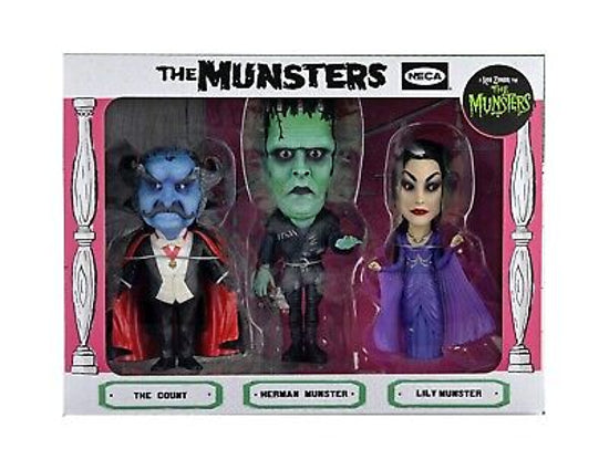 NECA Rob Zombies Munsters Retro Big Head Action Figures 3 Pack Action Figures New