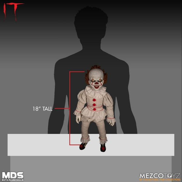 Mezco Toys Roto Plush IT: Pennywise Doll Figure 2017 Brand New