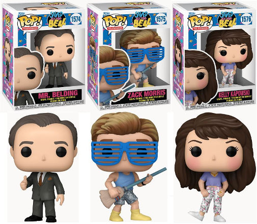 Funko POP TV Saved By The Bell Set Of 3 Vinyl Action Figures New